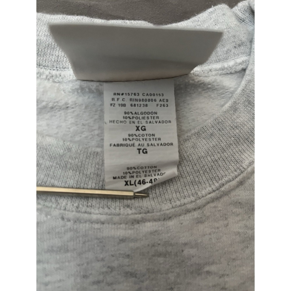 Hanes Friendsgiving Thanksgiving Crewneck Sweatshirt Men's XL Gray Friends - Picture 4 of 8